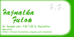 hajnalka fulop business card